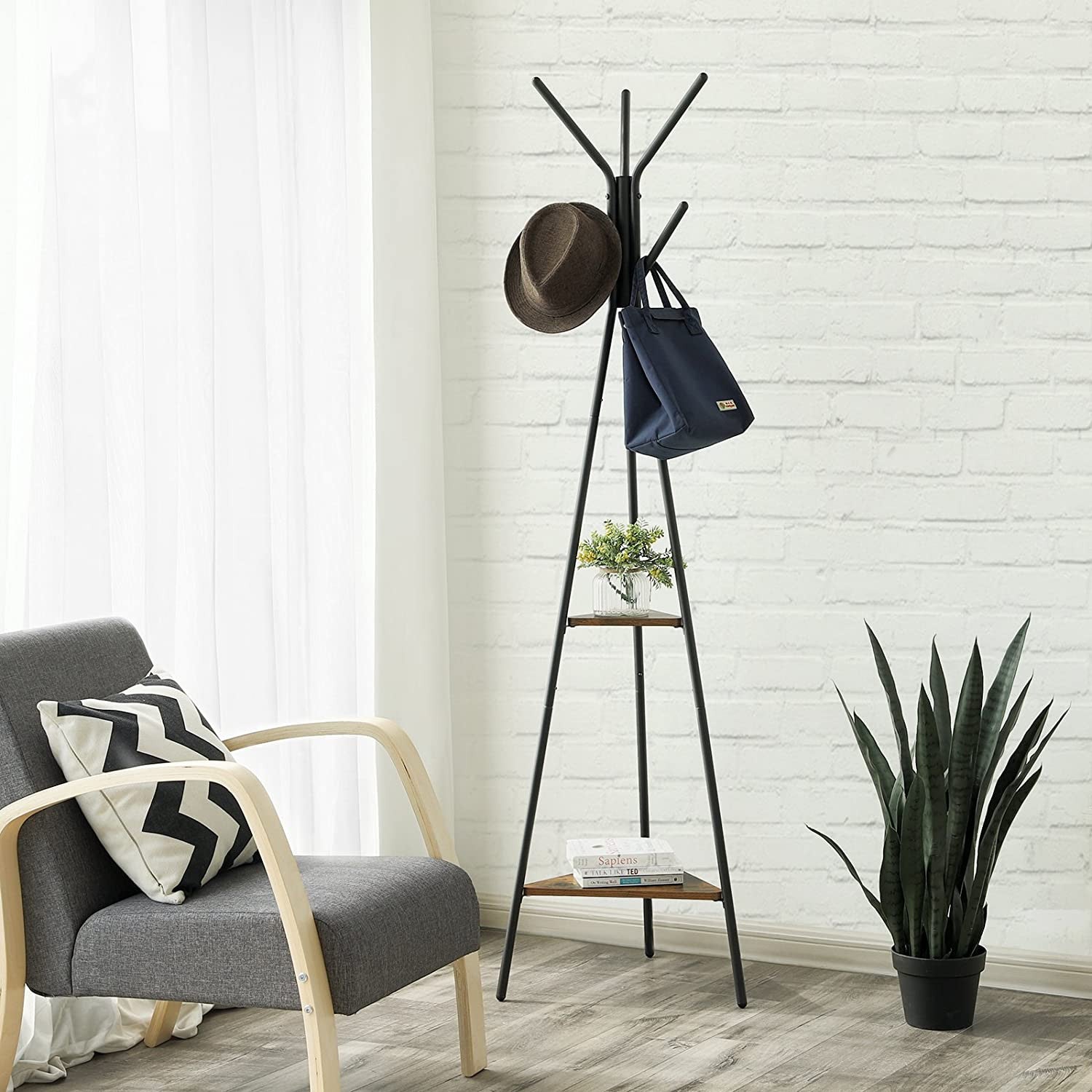 Free Standing Rustic Coat Stand