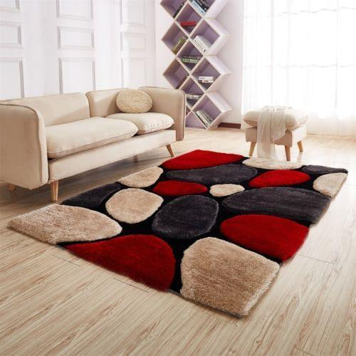 3D Multi-Coloured Pebbles Rug