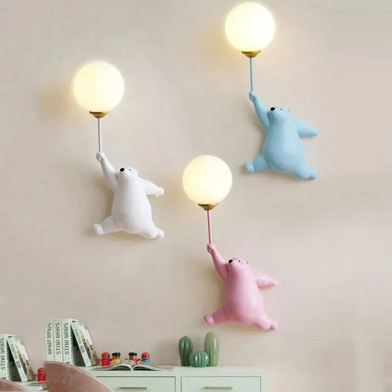 Teddy Bear Wall Lamp