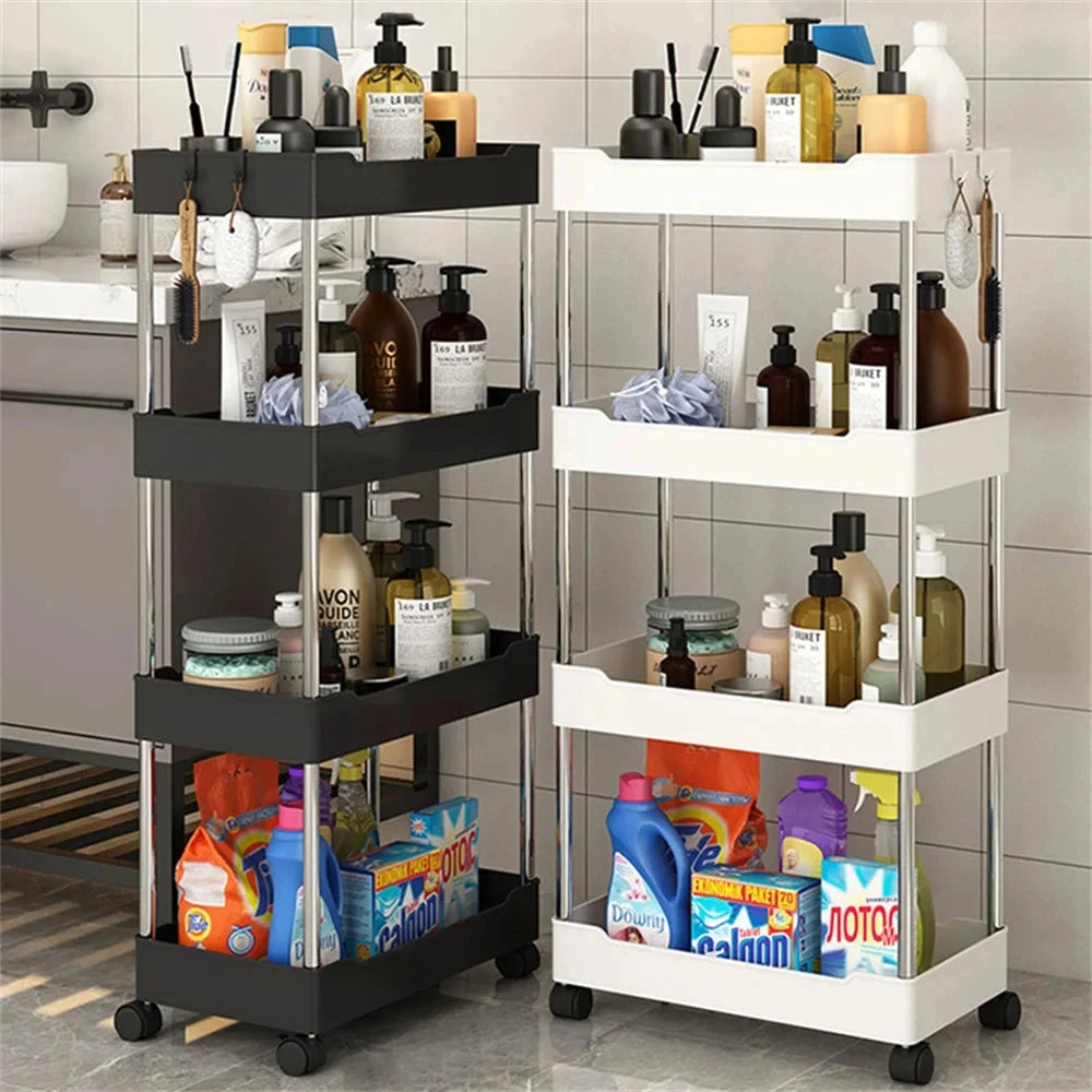 Narrow Quadruple Storage Shelves