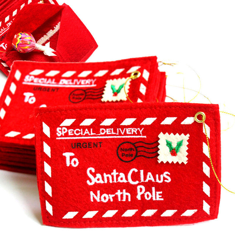 To Santa Claus Embroidered Envelopes