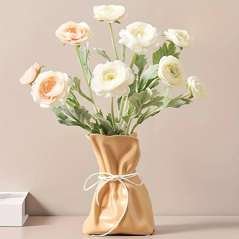 Ceramic Paper Bag Vase