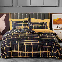 Reversible Geo Square Duvet Set