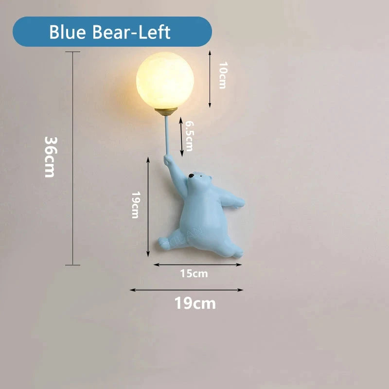 Teddy Bear Wall Lamp