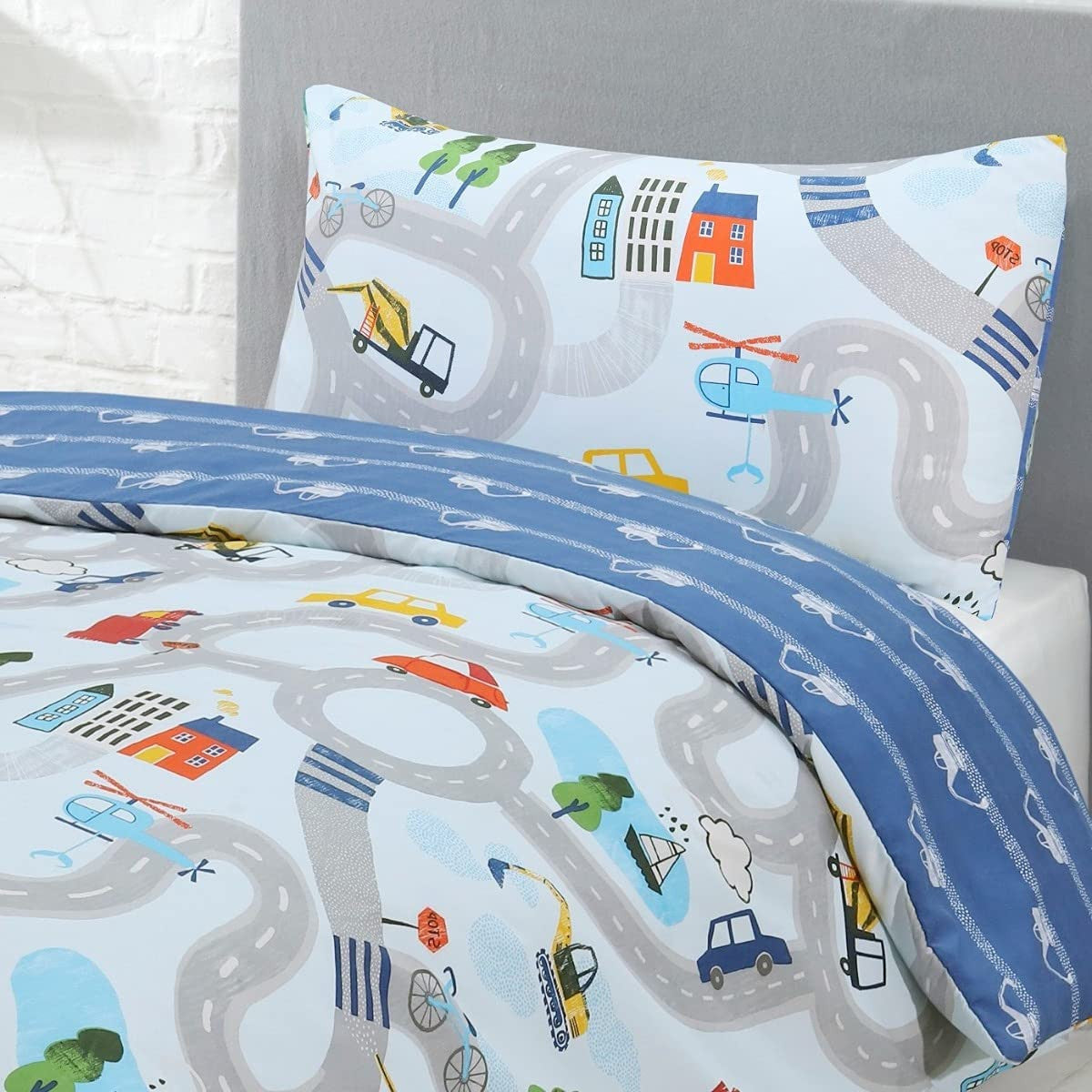 Car Track Duvet Set