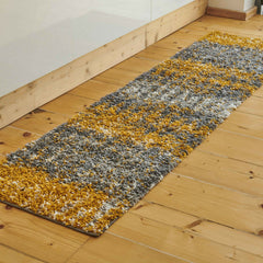 Yellow & Grey Ombre Runner Rug