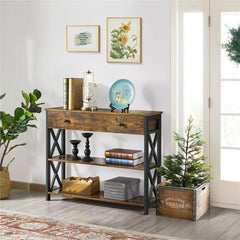 Industrial Oxford Console Table