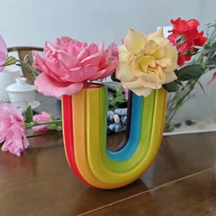 Upside Down Rainbow Vase