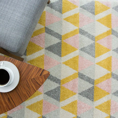 Yellow & Pink Fresco Rug