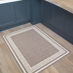 Grey Greek Runner Rug