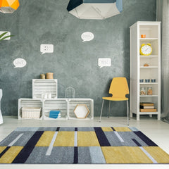 Yellow Patchwork Rug