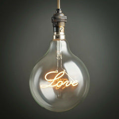 Retro Love Globe Bulb