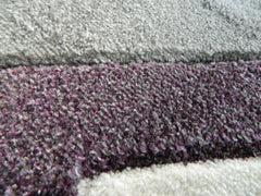 Mauve, Silver & Off White Rug