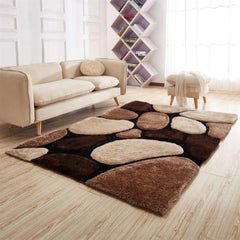 3D Multi-Coloured Pebbles Rug