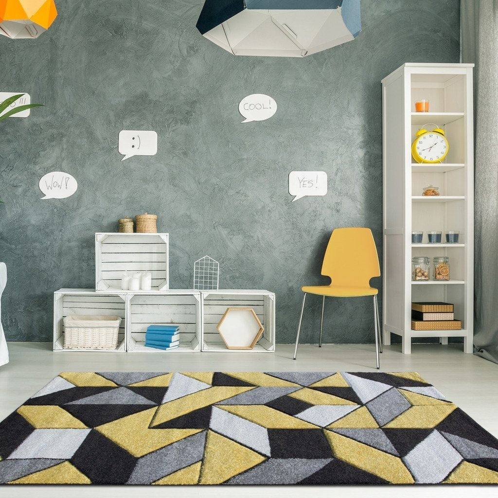 Yellow Rio Geometric Rug