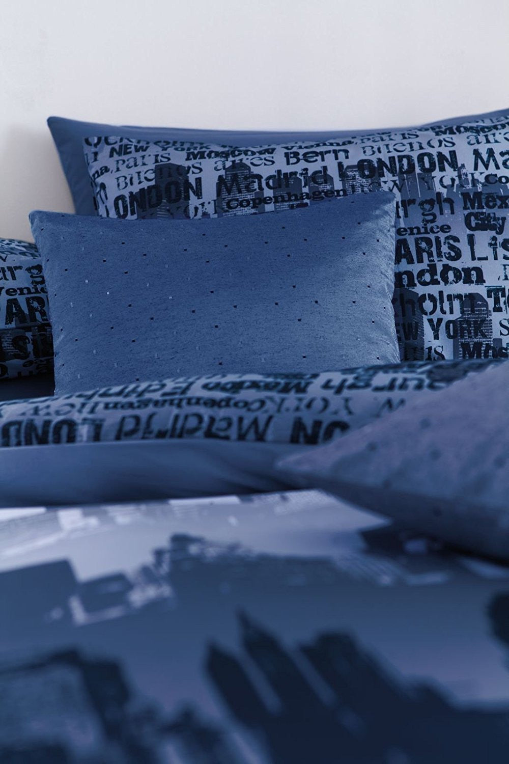 Blue CityScape Duvet Set