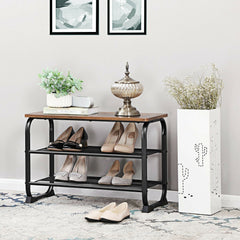 Rustic Shoe Bench