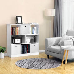 White Free Standing Bookcase