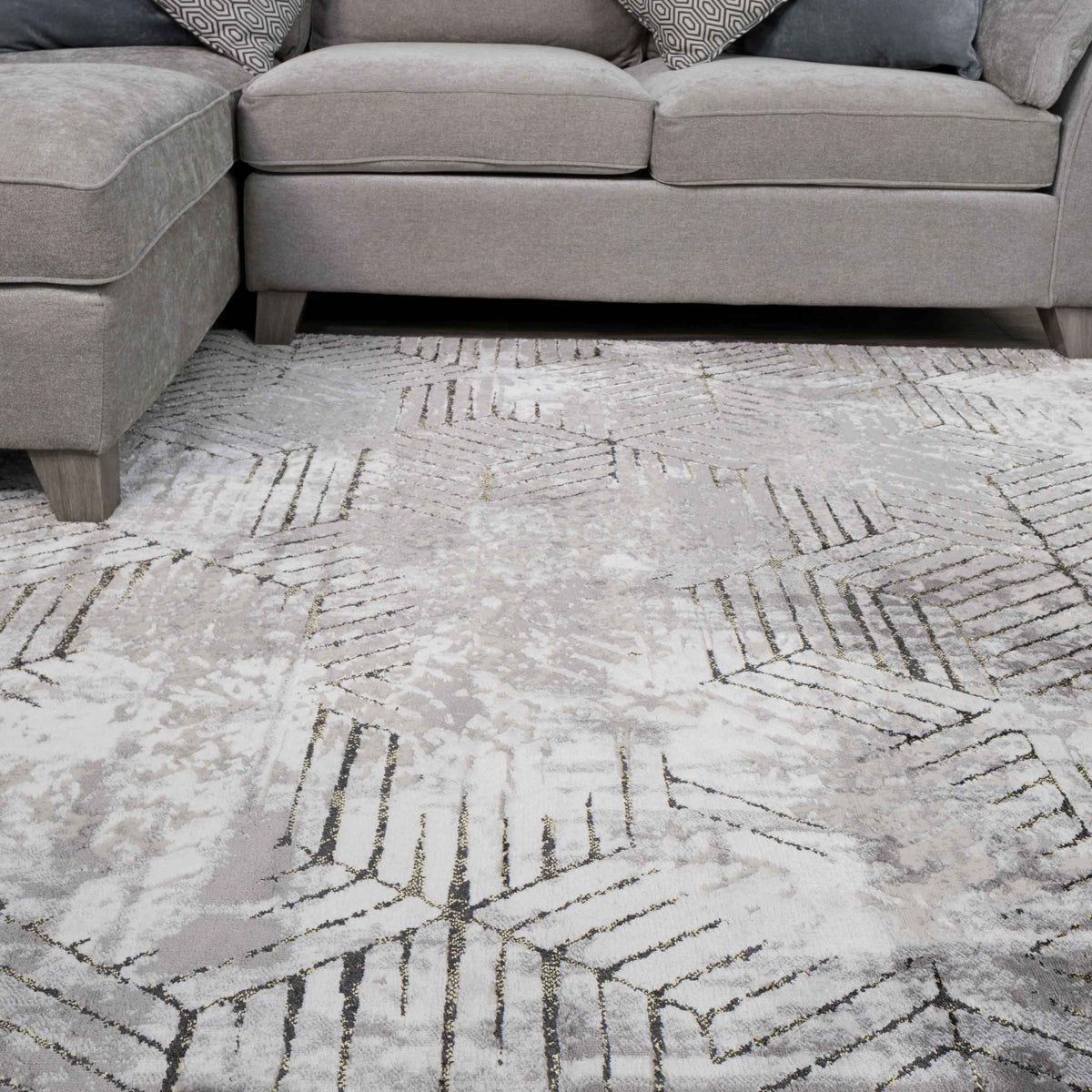 Geo Gold Luxor Rug