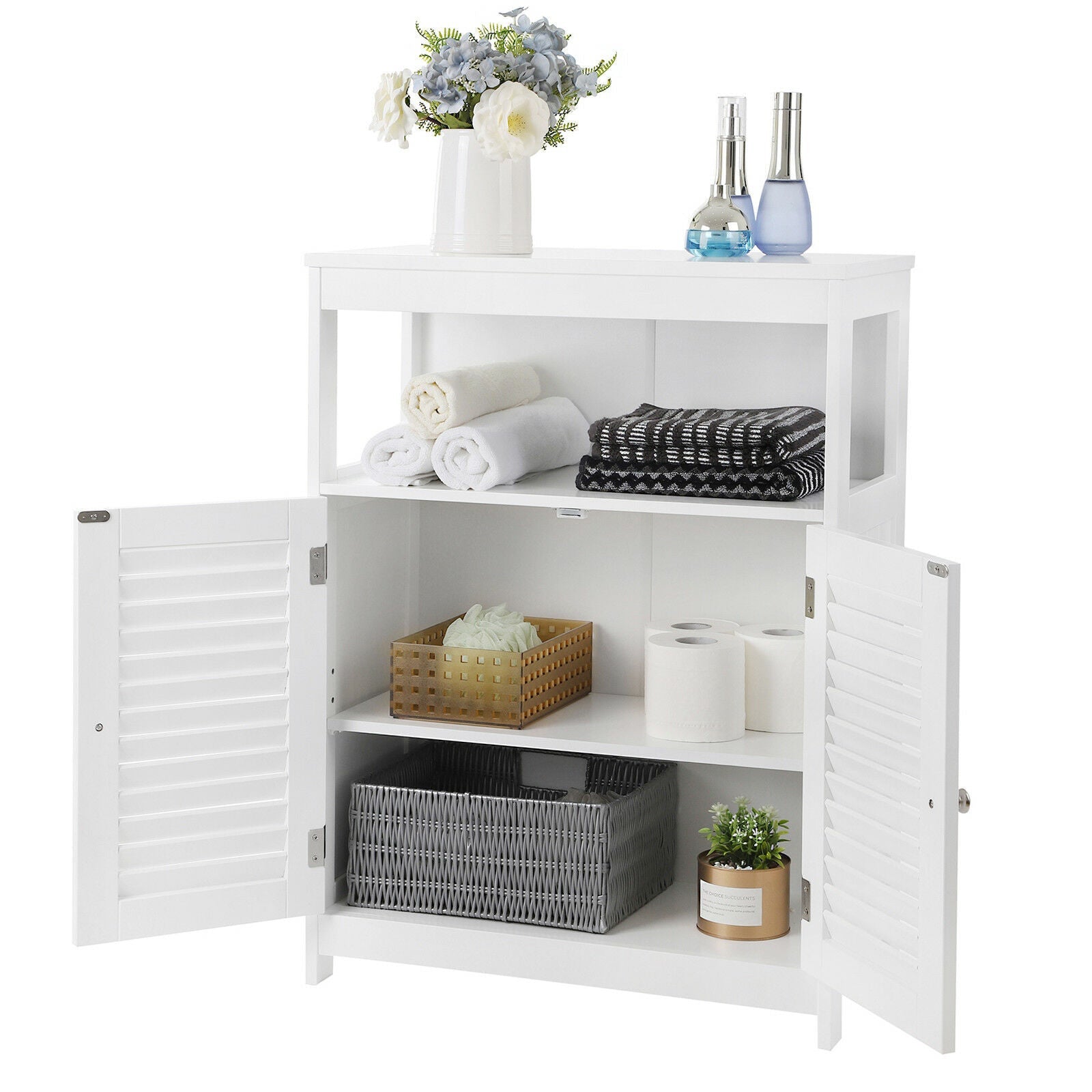 Double Shutter Bathroom Cabinet