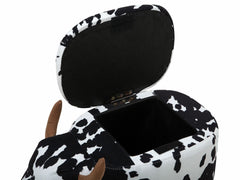 Modern Black and White Cow Stool