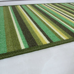 Green Striped Rug