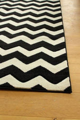 Black & White Chevron Rug