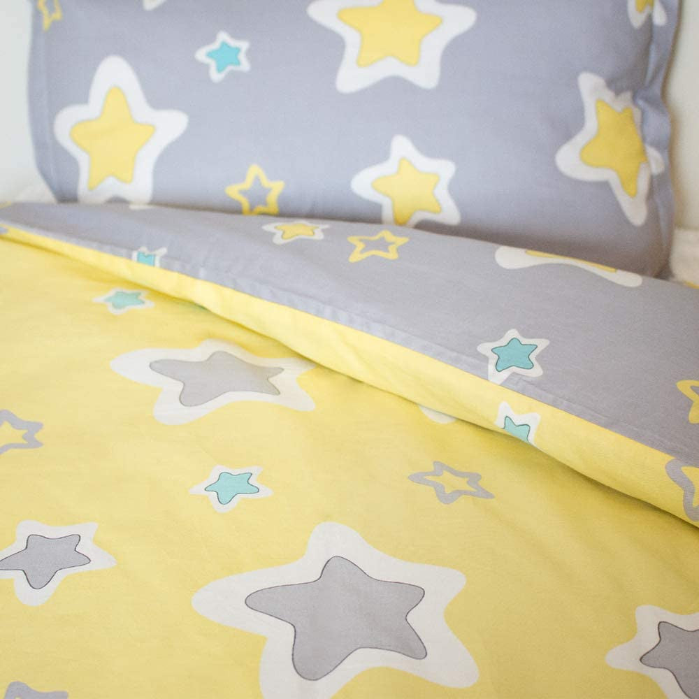 100% Cotton Reversible Star Duvet Set