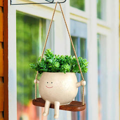 Happy Swinging Pot Planter