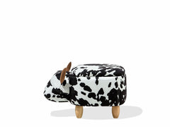 Modern Black and White Cow Stool