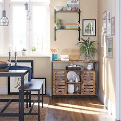 Rustic Brown Floor Standing Cabinet