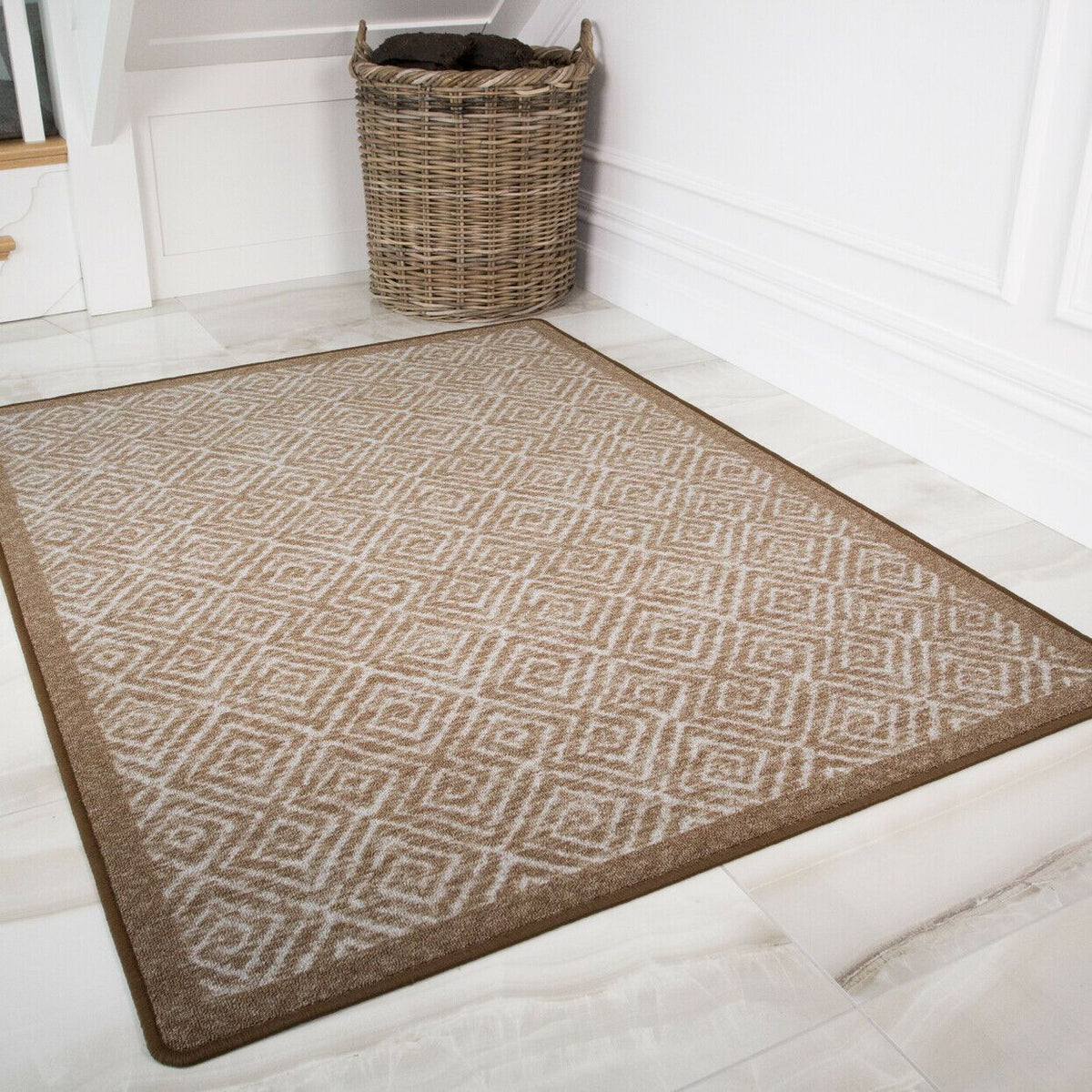 Brown Geo Rug