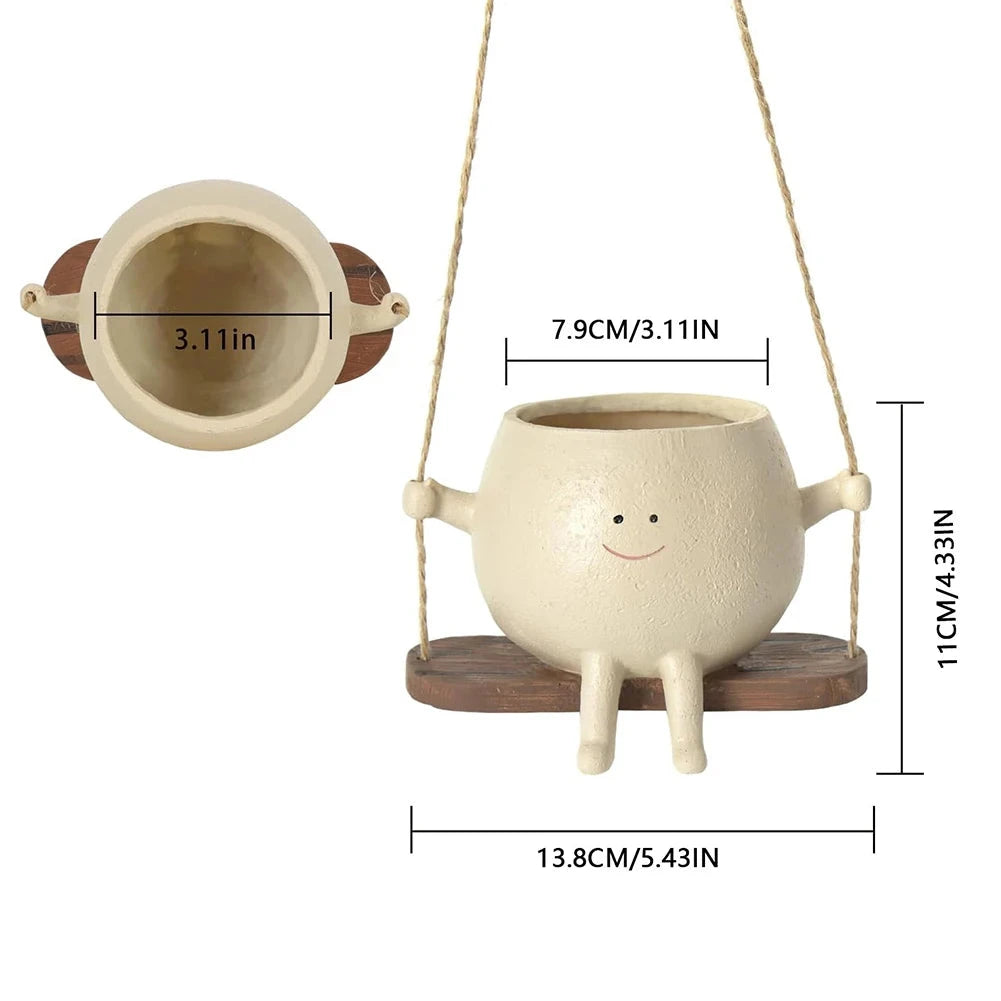 Happy Swinging Pot Planter