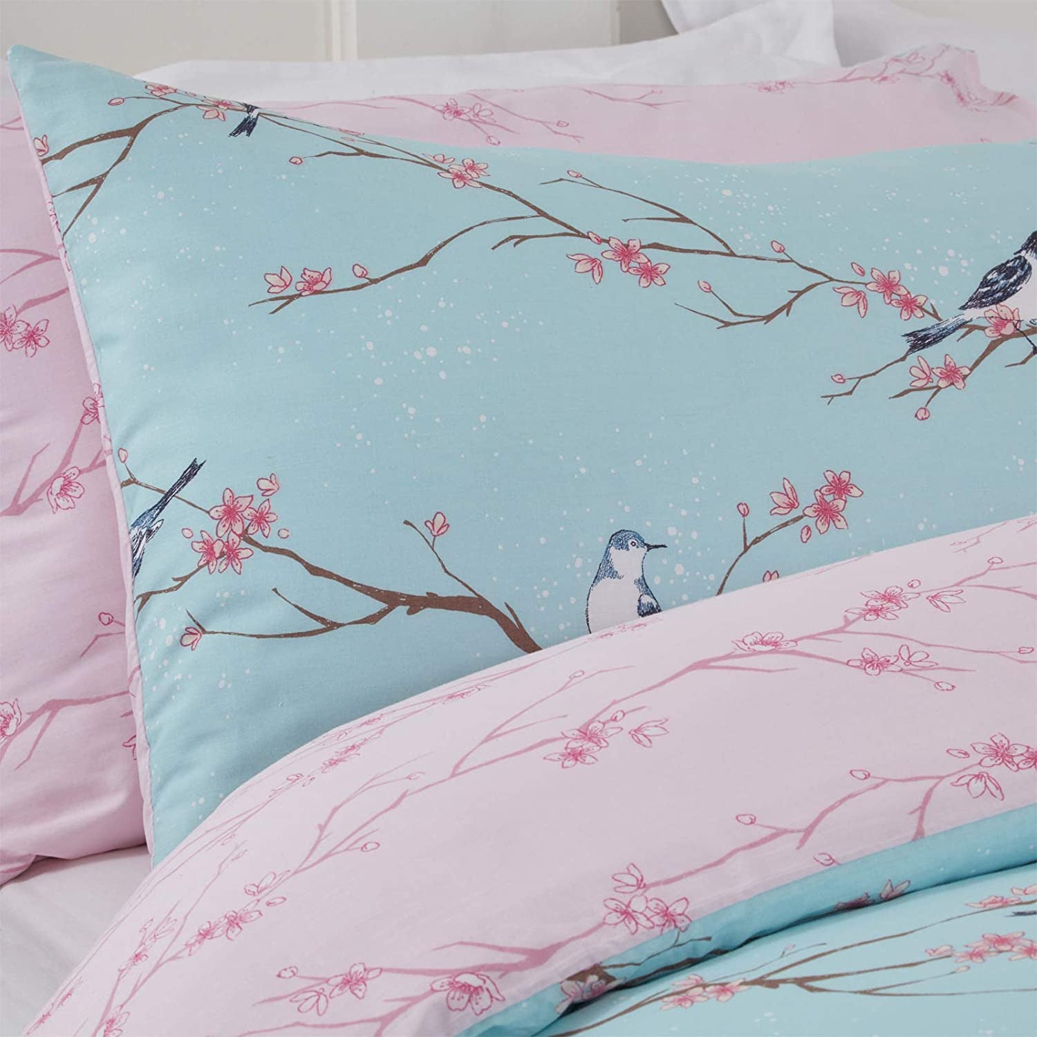 Bird Blossom Reversible Duvet Set