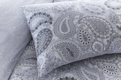 Grey Droplet Duvet Set