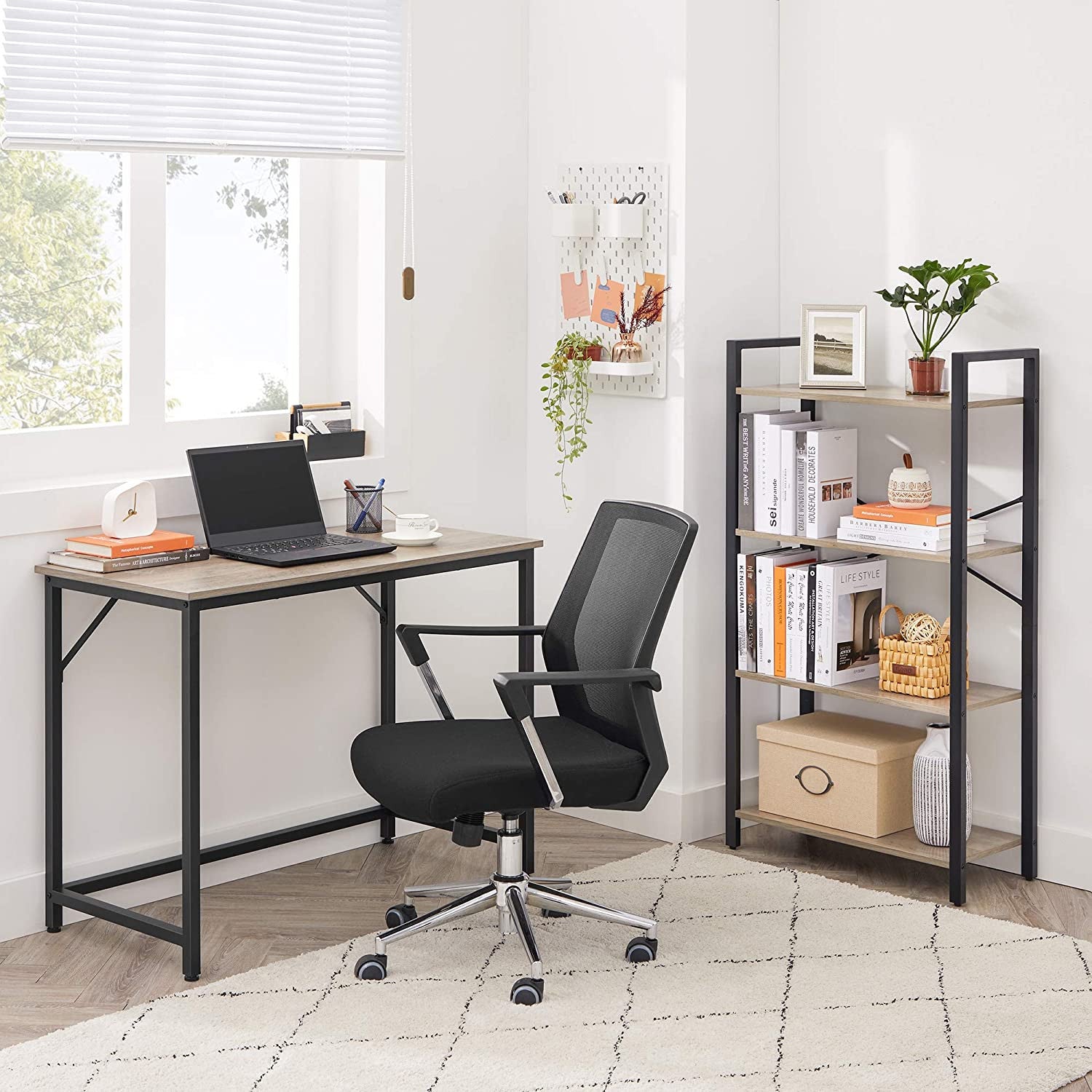 Industrial Greige Office Desk