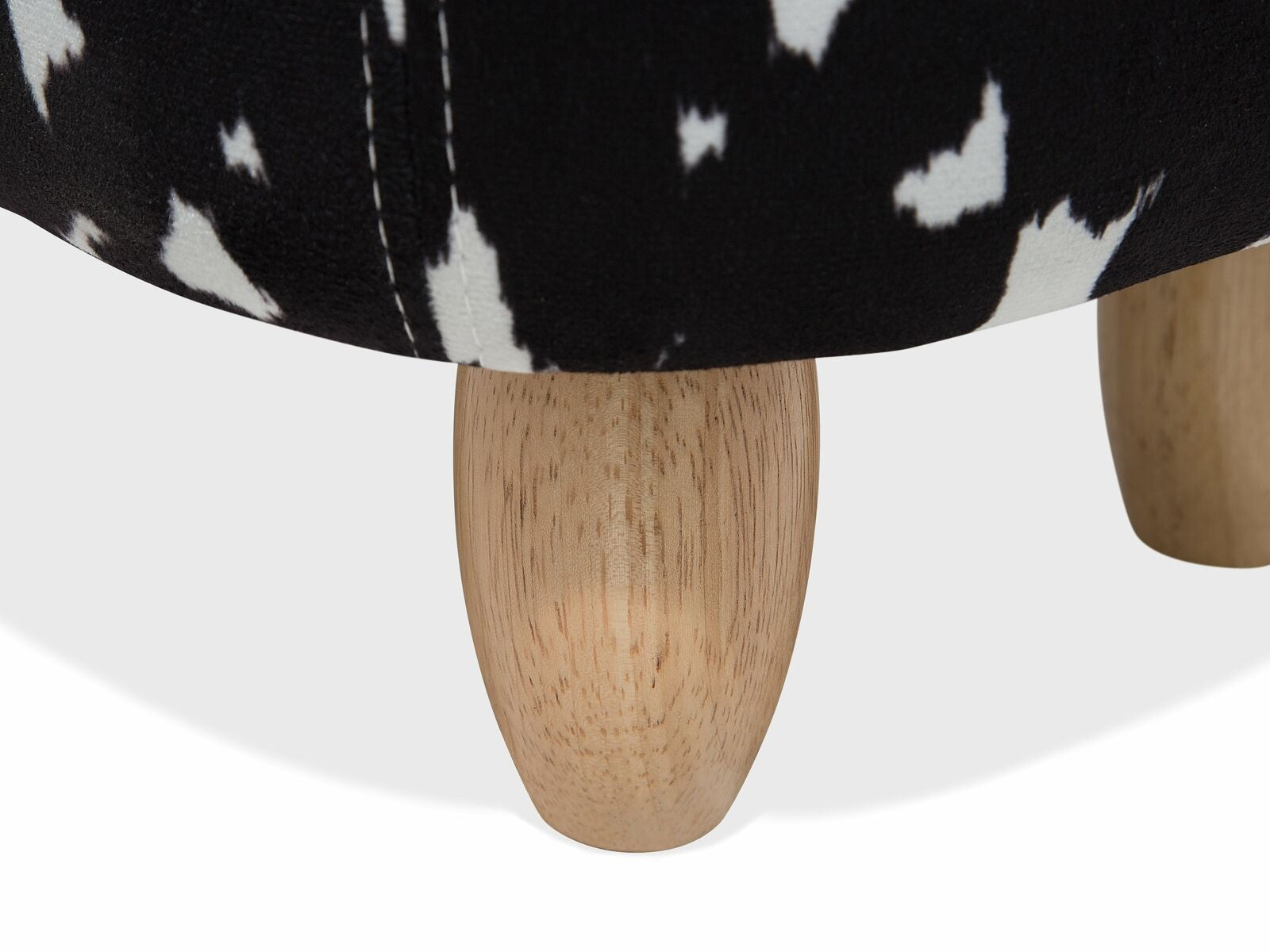 Modern Black and White Cow Stool