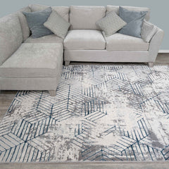 Geo Blue Luxor Rug