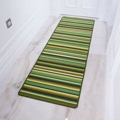 Green Striped Rug