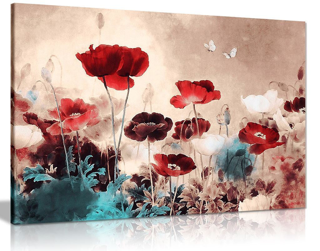 Floral Poppy Canvas