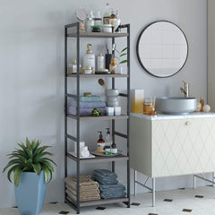 Grey Industrial 5 Tier Storage Unit