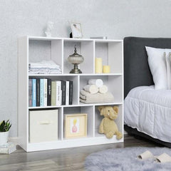 White Free Standing Bookcase