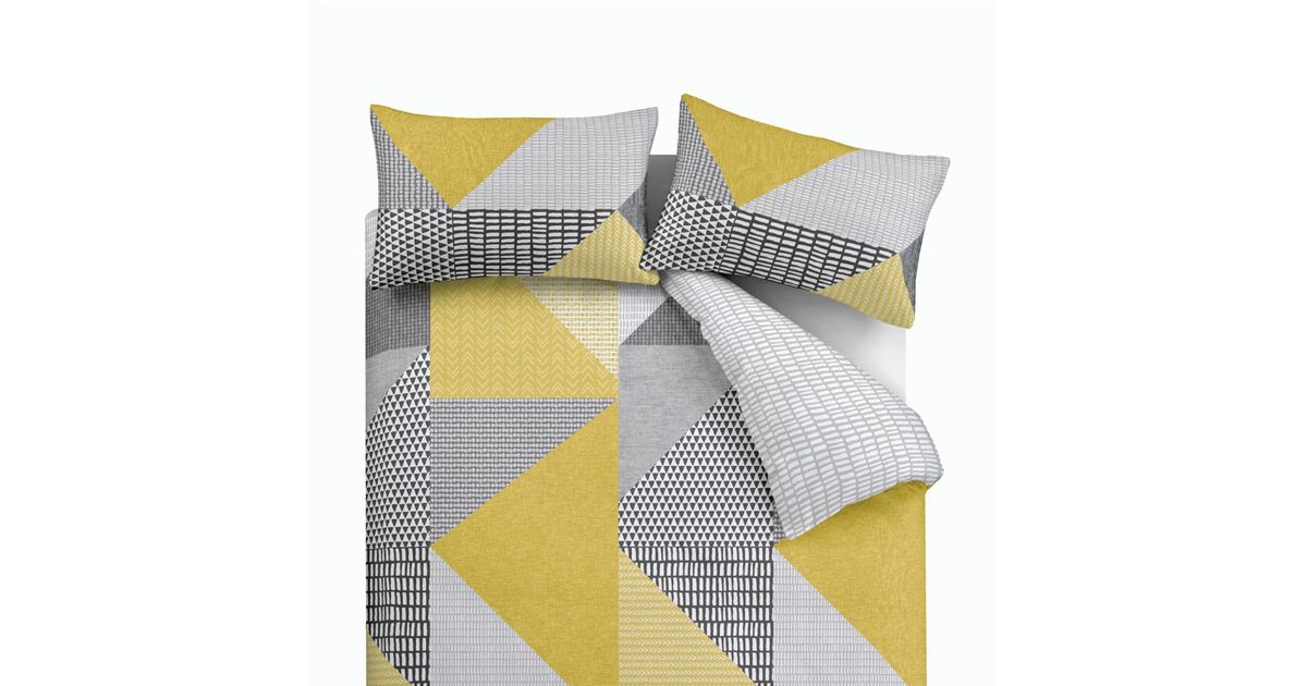 Ochre Geo Duvet Set