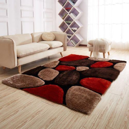 3D Multi-Coloured Pebbles Rug