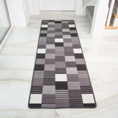 Black & Grey Oyo Runner Rug