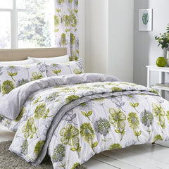 Green Floral Duvet