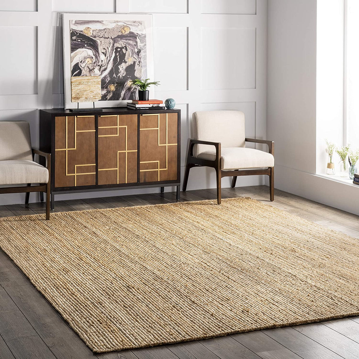 Hand Woven Jute Area Rug