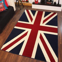 Red Union Jack Flag Rug