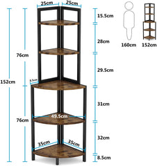 Rustic Corner Shelves