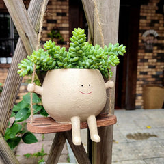 Happy Swinging Pot Planter